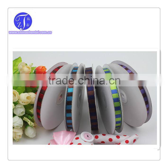 fashion organza ribbon with siver yarn ,decorative ribbon