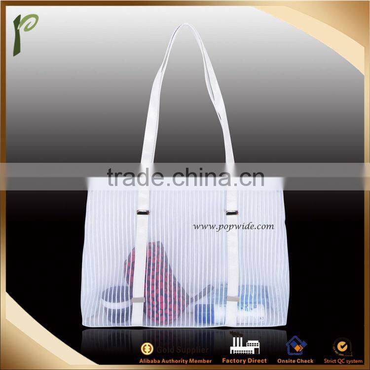 Popwide newest 2014 Mesh Beach Bag/custom tote bag