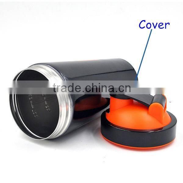 2016 New Design Stainless Steel Shaker Sport Cup Protein Powder Shaker