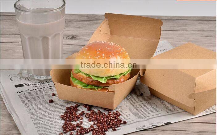 Eco-friendly fride chicken packaging box ,food paper box ,hamburger box