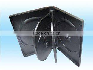 14mm 4disc black color dvd case