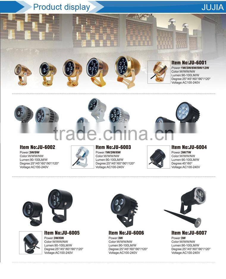 factory price dimmable 18w aluminum outdoor led spot light