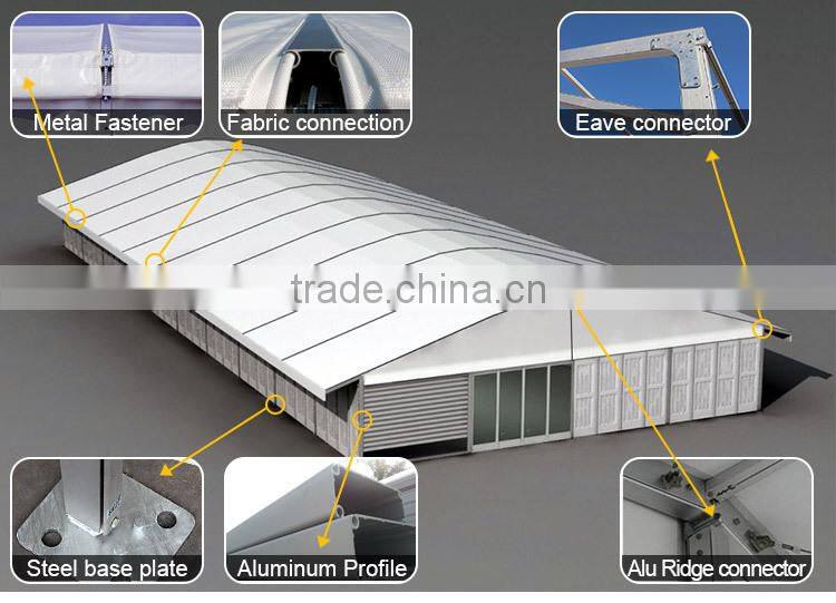 Versatile glass wall arcum roof tent for event