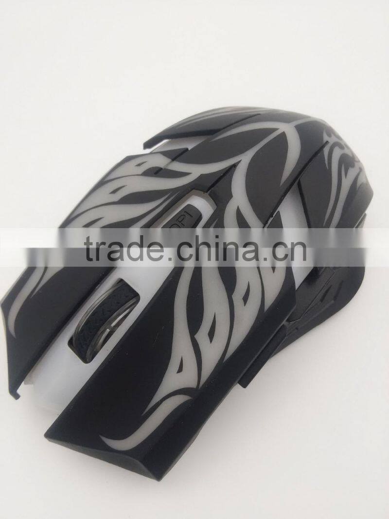 6D Laser carving cool design Optical Wired Gaming Mouse