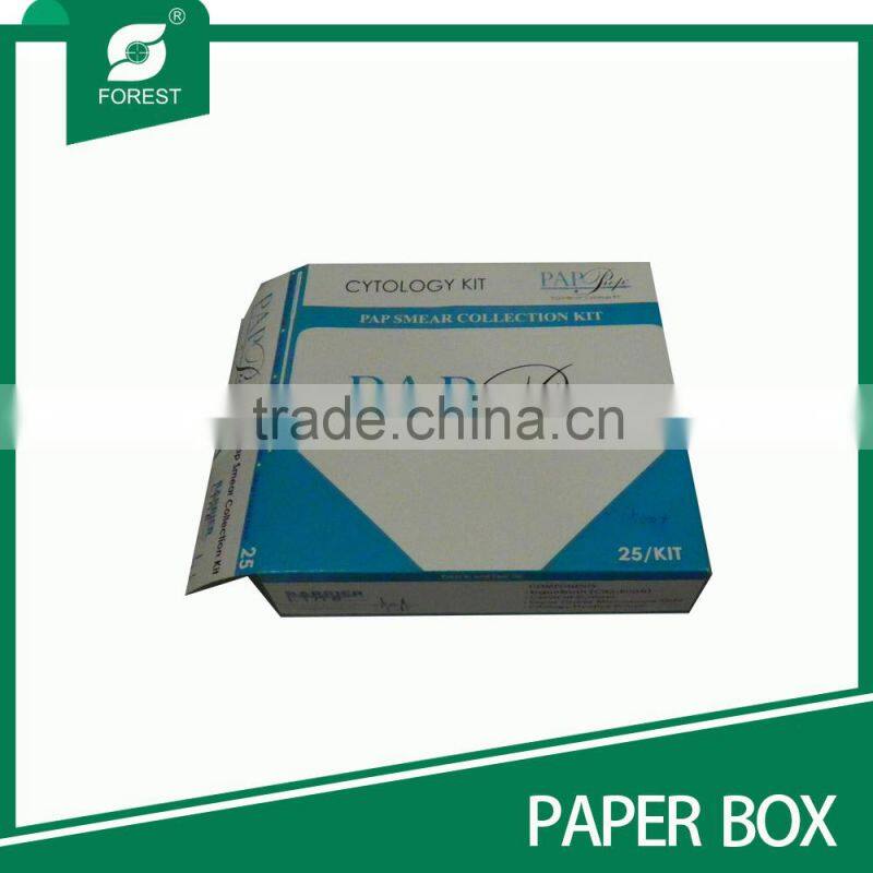 Custom flat packaging paper box