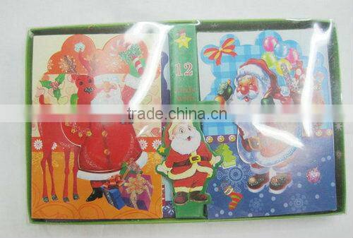 Father xmas music cards /music Paper card/christmas gifts