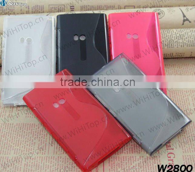 Hot Sale S line Design TPU Case for Windows Phone Lumia 920. Silicon S LINE CASE FOR NOKIA LUMIA 920
