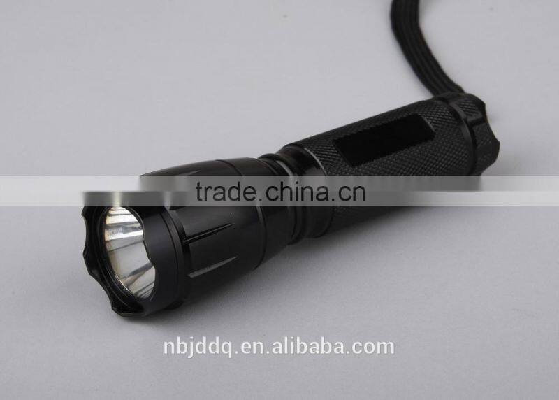 Red colour pocket torch rechargeable mini 3w battery led flashlight