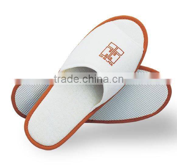 Terry cloth slippers, currency slippers