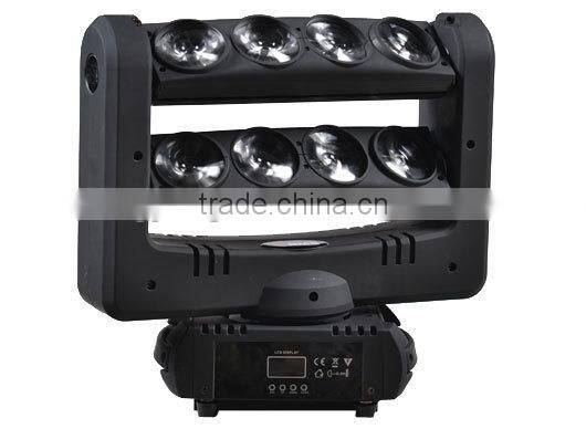 8x10w rgbw led moving head beam light XY unlimited rotating