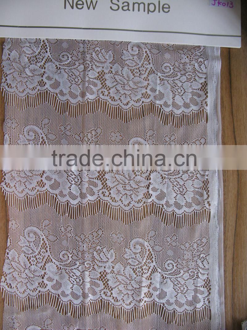 Stretch mesh embroidery white lace french Lace 2016 New Fashion Design White Lace Girl Dress Latest Dress Designs