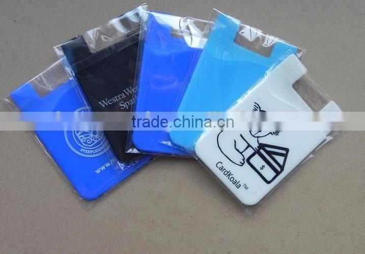 Plastic ID card holder for phone
