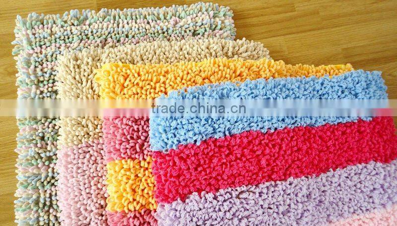 chenille mat for both bedroom and Bath room