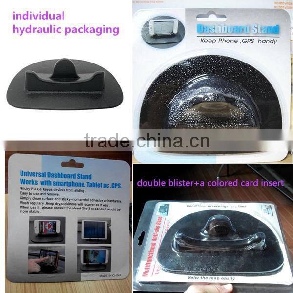 wholesale china factory PU gel adhesive sticky car holder for mobile/gps