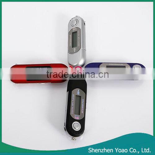 USB2.0 LCD 16GB MP3 Player with Voice Recorder Function Red