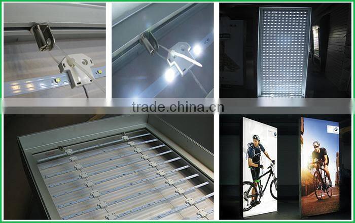LED panel backlighting for aluminum light box