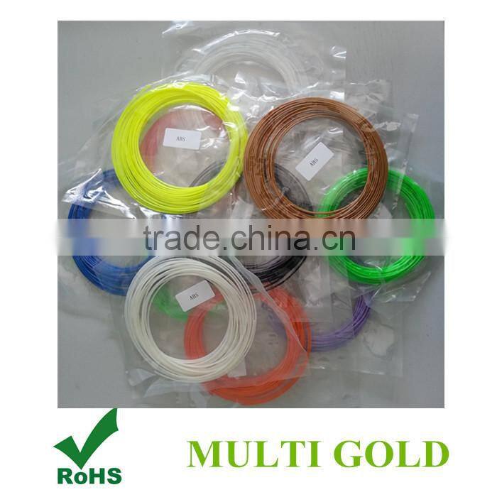 3D Printer Filament ABS PLA 1.75MM 3.0MM, 20 Colors Available ABS PLA Filament For 3D DIY Drawing Pen