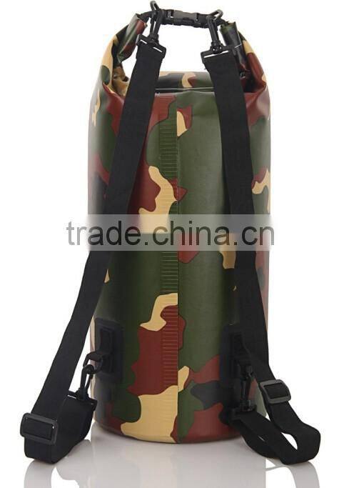 swimming waterproof bag with shoulder strap water sport rafting climbing camouflage waterproof dry bag