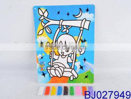 Very cheap kid toy funny intelligent diy sand art kit