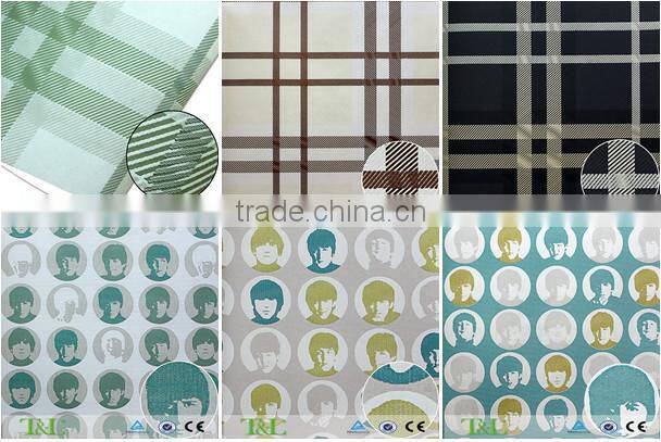 B210 Rotary screen foaming non woven letter wallpaper