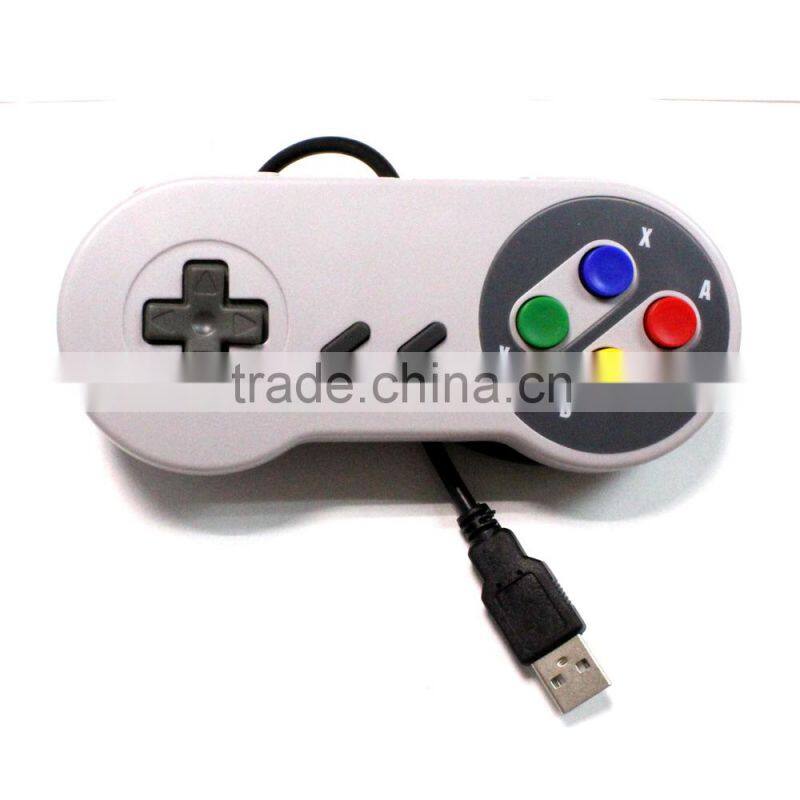 Retro USB Famicom Color Controller Gamepad For Super Nintendo SNES Windows PC