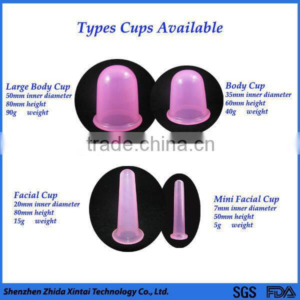 Chinese traditional massage silicone acupuncture cupping set