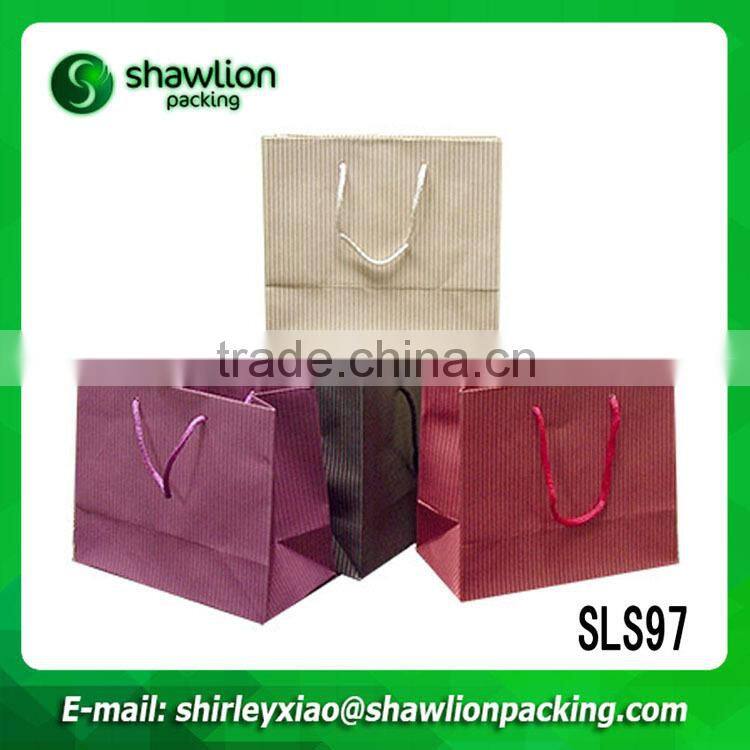 Promotional matt laminate bag made of kraft paper with handles