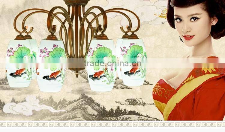 LED Ceramic Chandelier Light Pendant LED Light 8 Head LED Lighting