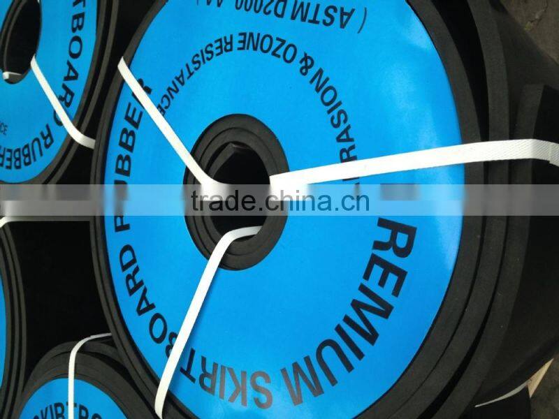Anti-abrasive UV-resistant high tensile durable skirt rubber