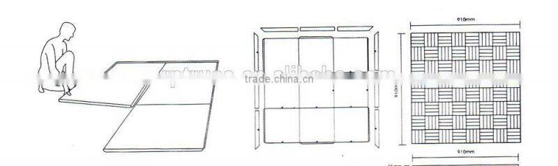 Superior Dance floor material acrylic dance floor