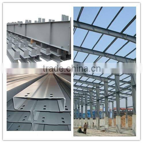 Large Span Prefab Steel Frame Building with Single Ridge Double Slope