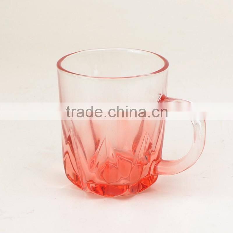 Home Use Glass Cup with Handle 200ml Coffe Cup Glass Tea Cup