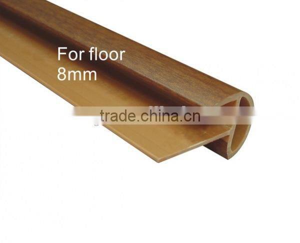 PVC floor edge trims//PVC stair nosing trim//laminate stair profile//PVC stair nosing covered with PVC wrapping