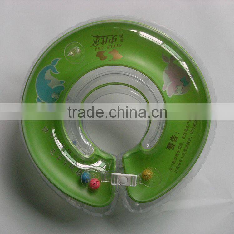 comfortable apple shape pvc inflatable neck ring, apple shape neck ring for baby