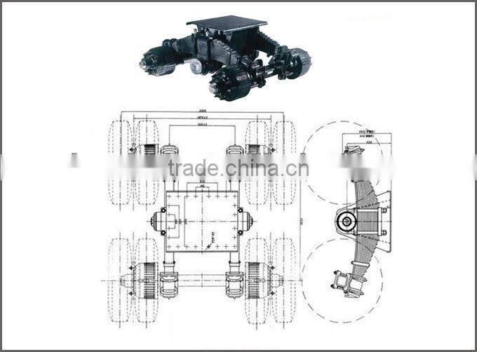 Best for China Made Trailer Parts 32T American Type Bogie Suspension