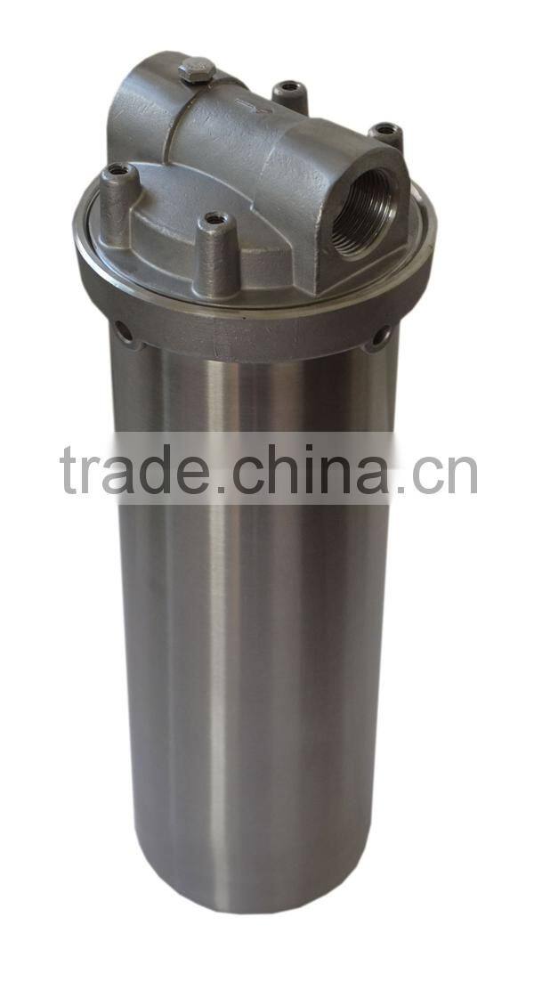 Stainless steel water filter housing