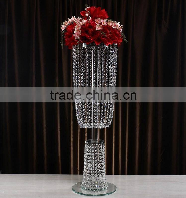 wholesale new fashion crystal party decoration wedding birthday flower stand