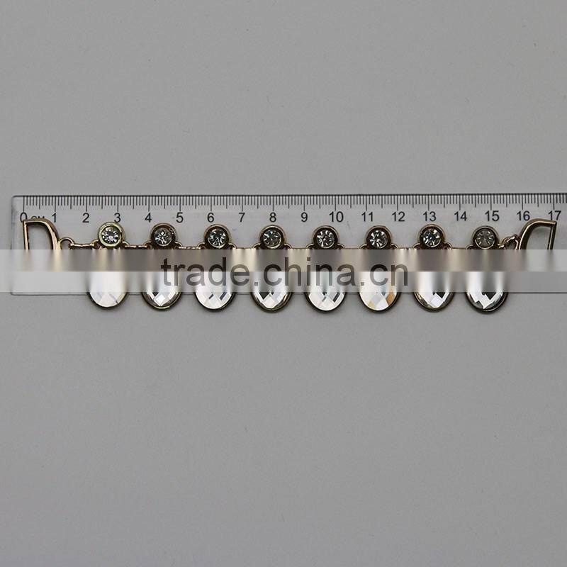 New arrival wholesale alloy Chain Metal Neckline for woman dress