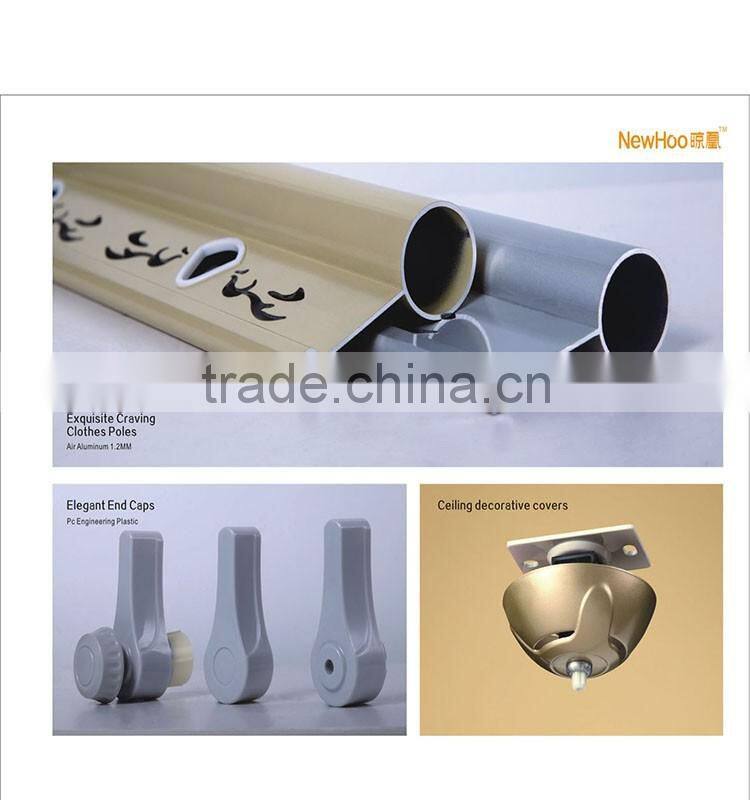 Aluminum Adjustable Style Manual Clothing Drying Rack