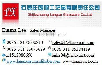 LX-Z078 Hand pressed crystal clear dewdrop glass votives candle holder