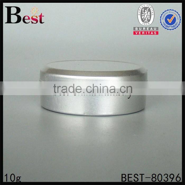 10g eye cream aluminium jar, screw cap nail gel aluminum jars wholesale