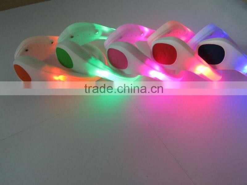 christmas Eco-friendly shoe led light for running in the dark / pink skidproof shoe clip,led shoe clip light