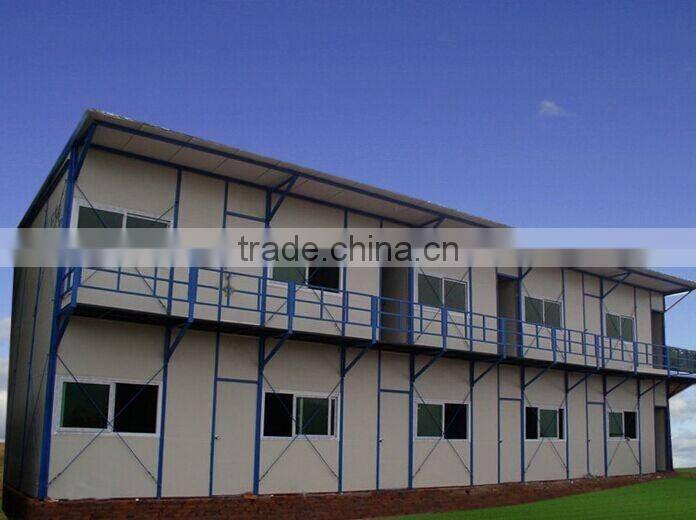 Structural steel frame warehouse construction