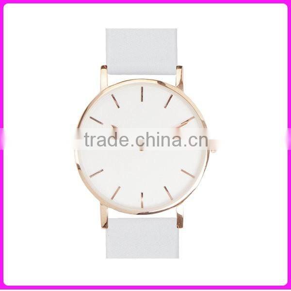 40mm diameter ultre thin lasides watch your own logo quality watch leather strap
