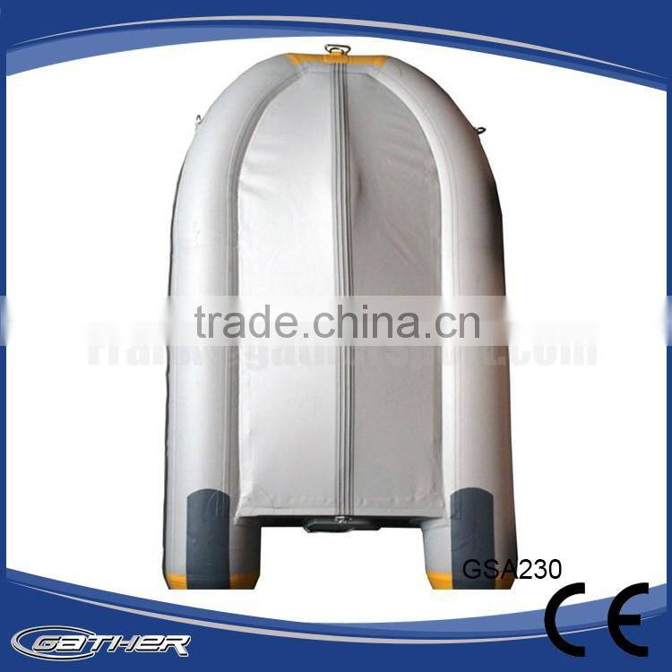 Gather 2016 best-selling pvc alumium floor inflatable boat for play