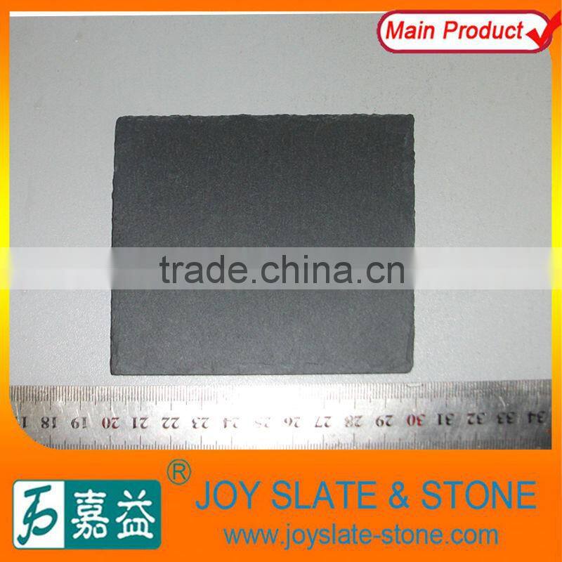 black square slate coasters