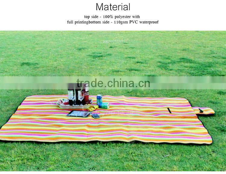 Fashion Waterproof Fleece Beach Picnic Blanket