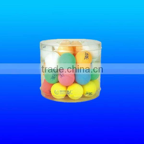Plastic table tennis ball