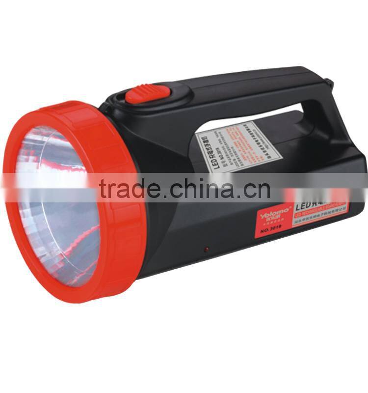 Super brightness hunting portable led lighting fixture with 1500 mah high power led searchlight