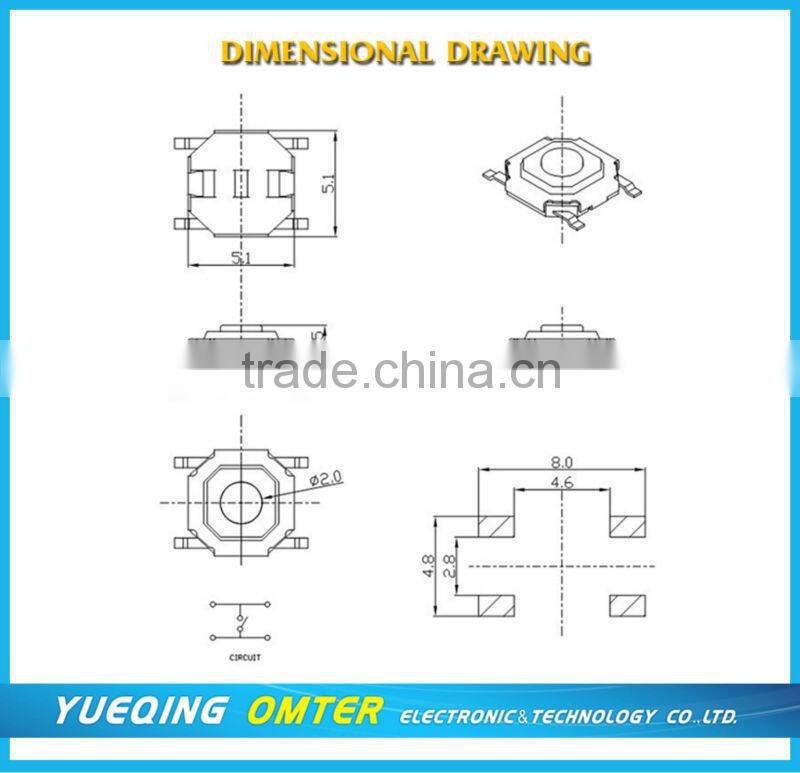 TS0542-0155C electronic tact switch